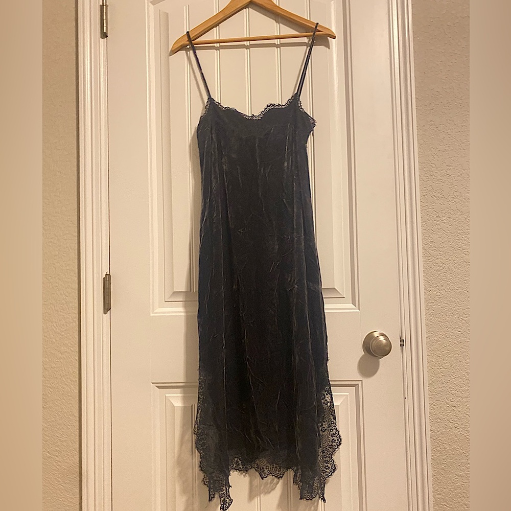 Zara Velvet Slip Dress
